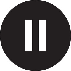 Pause Button Icon illustration vector