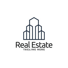 Fototapeta premium Premium Urban Tower Architecture Logo