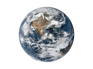 Stunning satellite image of earth north america visible, Isolated On Transparent Background, Png