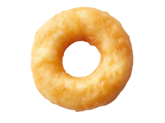 Delicious glazed donut isolated on black background, Isolated On Transparent Background, Png
