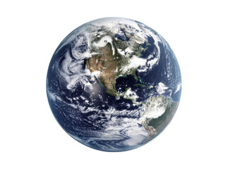 Earth from space showing north and central america, Isolated On Transparent Background, Png