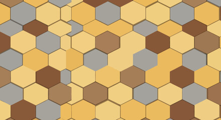 Abstract Honeycomb Pattern Geometric Design.