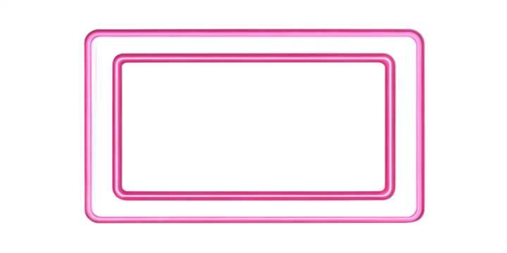 Neon Pink Rectangular Frame with Tropical Palm Leaves and Futuristic Glow
Minimal Retro Neon Frame with Palm Leaf Accent on Transparent Background