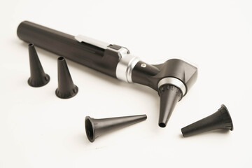 Otoscope for audiologist or ENT doctor use otoscope checking ear and treate hearing loss problem.