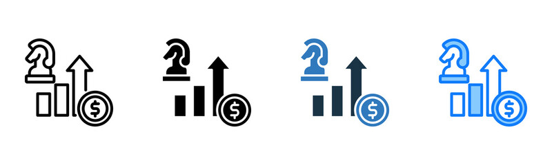 Growth Strategy icon multiple style 