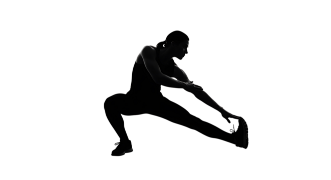 A solitary figure in silhouette illuminated by a single light source conveying a sense of introspection and mystery in the darkness
