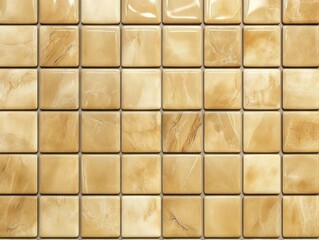Glossy Beige Tiles with Veins -  A Subtle  Textured Surface for Home Decor