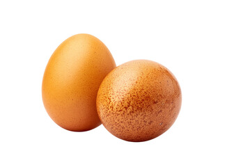 Two brown eggs isolated on black background fresh farm eggs, Isolated On Transparent Background, Png