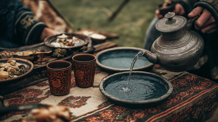 old fashioned teapot grinder