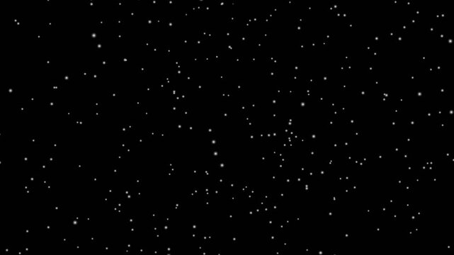 Winter snow- Falling snow loopable animation on black background. Isolated realistic snow falling. Snow flakes slowly falling densely on dark background. Snowfall- Falling snow flakes overlay.