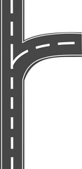Naklejka premium Road illustration