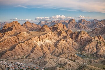 Panoramic view of the mountains of Saint Catherine in Sinai Egypt