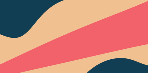 Smooth Curved Shape Background in Nude and Navy Colors.