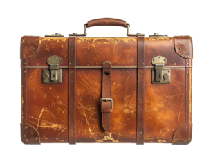 Antique Leather Suitcase