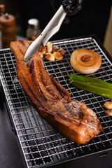 구운 돼지고기 연출이미지