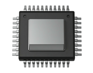 Close-up of a computer chip