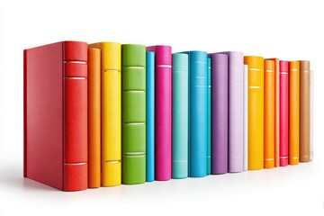 Row of colorful books