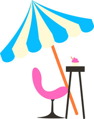 Cafe Building Illustration