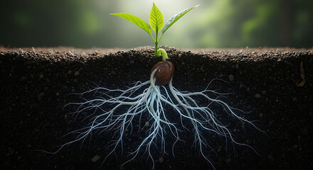 Seedling Growth Plant Root System, New Life, Germination
