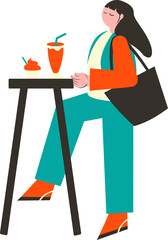 Women's Activities In Cafes