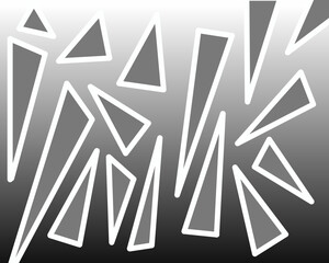 Triangle abstract pattern in black and white for contemporary background design