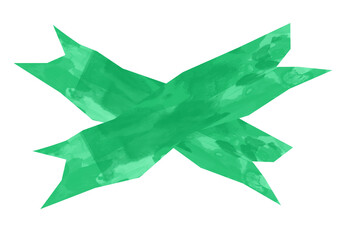 star shaped green ribbon