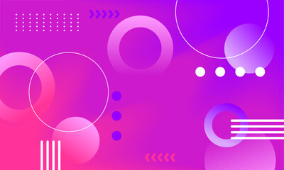 Neon Bubble Style Abstract Gradient Background