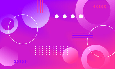 Futuristic Abstract Circles with Neon Glow