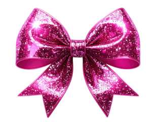 Sparkling pink bow