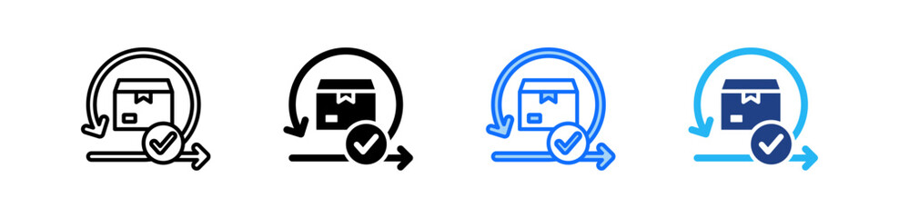 Product Iteration Icon Set Multiple Style Collection