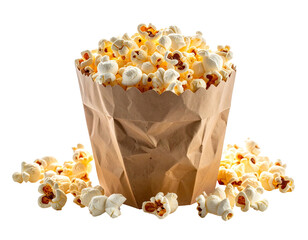 Popcorn in a paper bag