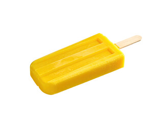 Vibrant yellow popsicle