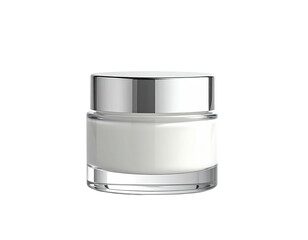 Obraz premium Cream jar, glossy, white