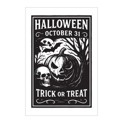 Halloween Trick or Treat Vintage Design