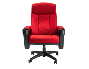 Red movie theater chair