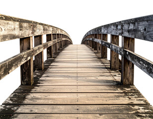 Fototapeta premium Wooden bridge perspective