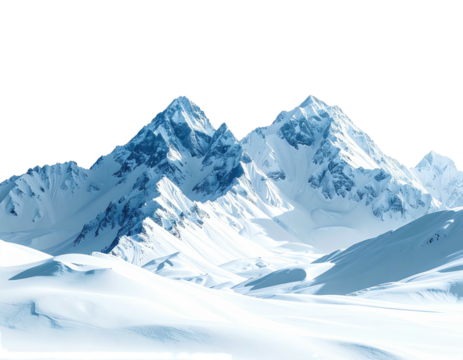 Snow-capped mountain range