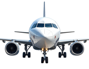 Front view of a modern jetliner (1)