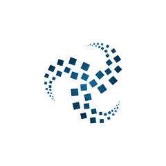 swirl vector illustration. dotted, whirl, dots, speckles abstract concentric circle. Spiral, swirl, twirl element. Circular and radial lines. abstract vortex vector logo design graphic template.