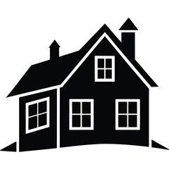 house silhouette vector icon