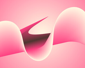 abstract pink flowing curve background design