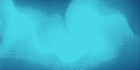 Abstract dotted halftone background. Grainy gradient texture background with dots. Noise Stipple pointillism pattern. Sand, grain, grunge stipple effect.