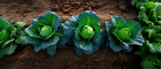 Cabbage harvesting event organic farm close-up photography rural environment aerial view sustainable farming practices
