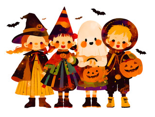 ハロウィンの子供たち