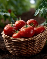 Harvesting fresh tomatoes organic farm photography greenhouse close-up sustainable agriculture