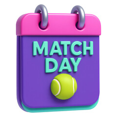 Match Day Sports Calendar 3D Icon
