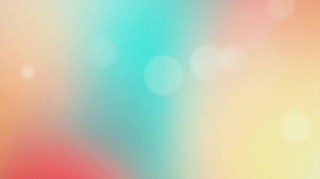 Soft summer blur pastel color gradient with grain and noise animation background for gentle abstract motion visuals