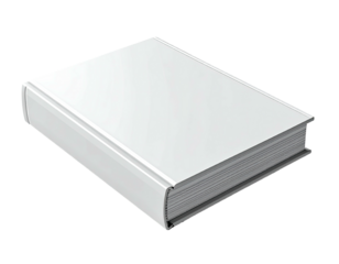 Blank white book