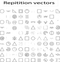 Repetition Pattern Abstract Design Vector Illustration