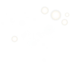 Huge white bokeh bubbles overlay. Stark contrast graphic shape abstract light effects PNG